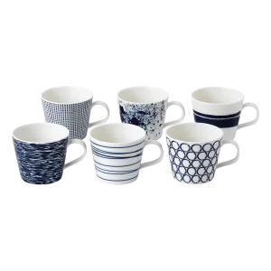 Pacific Blue Mugs, Set of 6